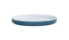 image of Cal-Mil 24126-9-111PLATE Bento Sushi Box, 9" Diameter Plate, Blue Plastic, Dishwasher Safe