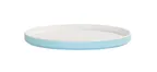 image of Cal-Mil 24126-9-127PLATE Bento Sushi Box, Round 9" Diameter, Ocean Blue Plastic, Dishwasher Safe