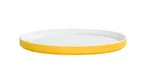 image of Cal-Mil 24127-5-42PLATE Sushi Box, Round 5"W x 5"D x 1"H Plate, Yellow Melamine, Dishwasher Safe