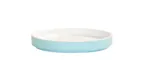 image of Cal-Mil 24128-7-127PLATE Bento Sushi Box, Round 7" Diameter, Ocean Blue Plastic, Dishwasher Safe