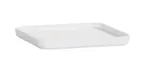 image of Cal-Mil 24130-8-15PLATE Sushi Box, Square 8.25" x 8.25" x 1" White Melamine Plastic, Dishwasher Safe