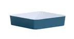 image of Cal-Mil 24131-10-111BOWL Bento Sushi Box, Square 10.5"x10.5"x2" Stone Blue Melamine Dishwasher Safe