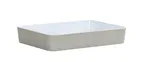 image of Cal-Mil 24132-1410-102BW Bento Sushi Box, Rectangular 14"W x 10-1/2"D x 3"H Melamine Ash Plastic