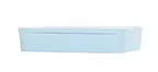 image of Cal-Mil 24132-1410-127BW Bento Sushi Box, 14" W x 10.5" D x 3" H, Blue Melamine Plastic