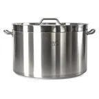 image of Concasse MCCOBAIFD2500K Brazier Pot, 7" x 18", 25 Liter, Stainless Steel, Induction Ready
