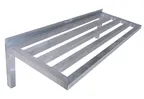 image of Channel TWS1848 Wall-Mounted Shelving, 48"W x 18"D, Aluminum Tubular Construction, NSF-Certified, 18 lbs