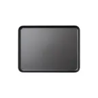 image of GET MMP-1310K - Rectangular Plastic Serving Platter, 13" L x 10" W x 1" H, Black Melamine
