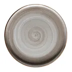 image of GET PA1607992812 - 11" Round Porcelain Plate, Corona Rustic Actualite Finish, Coupe Rim - 1 Dozen