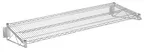 image of Hubert 43180 CenPro Wall-Mount Wire Shelving Unit, 24" x 48", 360 lb., Chrome Finish, NSF Certified