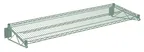 image of Hubert 48695 Wire Shelving Unit, 24" x 60", 360 lb. Green Epoxy Coated, NSF, Wall Mount