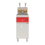 image of Koolmore KM-FDF40-EE 30" Floor Model Electric Deep Fryer, Split Pot, 40 Ibs, Digital Controls