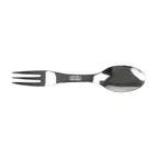image of Mercer M33920 Tasting Spoon/Fork, 6-5/8" Length, Micro‑Serrated Grip, 18/8 Stainless Steel