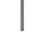 image of Metro 74UPK4 Super Erecta® SiteSelect™ Post, 73-7/8 in, for Stem Casters, Metroseal Gray Epoxy Coated with Microban® Antimicrobial Protection