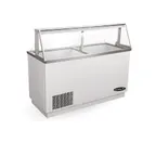 image of Kool-It KDC-68-HC Ice Cream Dipping Cabinet, 12‑Can Display, 8‑Can Storage, Stainless Top, LED Light