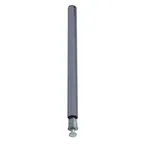 image of Quantum P74GYX Post, 74-Inch Gray Epoxy Antimicrobial Finish, Numbered Grooves in 1-Inch Increments, Includes (1) W-PLI & (1) W-PLB (Pre-Inserted), NSF Certified Stationary Shelving Post
