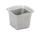 image of Vollrath 40003 Square Steam Table Pan, 1 Qt, 5.75"x5.75"x4.75" Brushed Stainless Steel - 1/Each