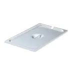 image of Vollrath 75210 Super Pan V® Steam Table Pan Cover, Full‑Size, Steel Slotted with Handle, Made in USA