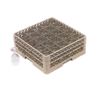 image of Vollrath TR6BB Full‑Size Glass/Stemware Rack, 25‑Compartment 3½" Square, Double‑Wall Co‑Polymer Construction, Open Bottom & Sidewalls, Handles on All Four Sides, Snap‑Fit Extenders, NSF Certified, Specify Color