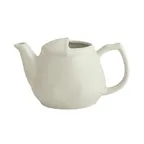 image of Winco ATP-15-AW China Coffee Pot/Teapot, 15 oz., 4"W x 6.5"D x 3.5"H, Porcelain, White - 1 Dozen