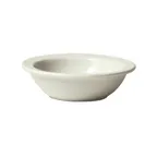 image of Winco BFD-5NR-AW - 5 oz American White Porcelain Round Fruit Bowl, 4" x 4" x 1" Narrow Rim, 1 Dozen