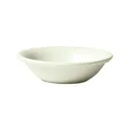 image of Winco BFD-5RE-AW - 5 oz Round Fruit Dish Bowl, 4" x 4" x 1.5" Porcelain, White, Edge - 1 Dozen
