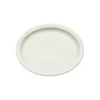 image of Winco BPO-10NR-AW China Platter – Oval Porcelain, 10" x 8" x 3/4", White, Narrow Rim - 1 Dozen