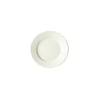 image of Winco BPR-55RE-AW Round China Plate, 5½" x 5½" x ¼" Porcelain, American White, Rolled Edge - 1 Dozen
