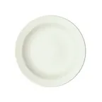 image of Winco BPR-638NR-AW China Plate, 6-3/8" Diameter Round Porcelain, Narrow Rim, White - 1 Dozen