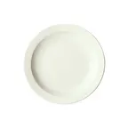 image of Winco BPR-725NR-AW Plate, 7.25" Diameter Round Porcelain, American White Narrow Rim - 1 Dozen