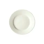 image of Winco BPR-975RE-AW China Plate, 9.75" Round Porcelain Plate, American White Rolled Edge - 1 Dozen