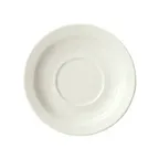 image of Winco BSR-558NR-AW China Saucer, 5-5/8" Diameter Round Porcelain, American White Finish - 1 Dozen
