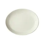image of Winco OKP-105PL-AW Oval Porcelain Platter, 10.5" x 8.25" x 1.5", American White, 1 Dozen