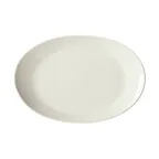 image of Winco OKP-115PL-AW Oval Porcelain Platter, 11½" W x 9¼" D x 1½" H, American White Finish - 1 Dozen