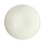 image of Winco OKP-14-AW 14" Round Porcelain Dinner Plate, American White Coupe Rim – 14" Diameter