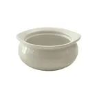 image of Winco OSC-12-AW - 12 oz Soup Crock, Round Porcelain Bowl, 5" Diameter, White, 1 Dozen