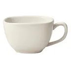 image of Winco RCC-8-AW - 8 oz Porcelain Cup, 3-3/4"W x 3-3/4"D x 2-1/2"H, Royalsquare, Stackable - 1 Dozen
