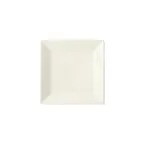 image of Winco RPS-6-AW Royalsquare Square China Plate, 6" x 6" x 3/4", Porcelain, American White - 1 Dozen