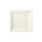 image of Winco RPS-7-AW Royalsquare Square China Plate, 7" x 7" x 3/4", Porcelain, American White - 1 Dozen