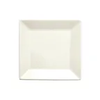 image of Winco RPS-8-AW Square China Plate, 8" x 8" x 3/4" Porcelain, American White Finish - 1 Dozen