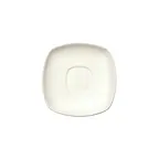 image of Winco RSS-6-AW - Square Porcelain China Saucer, 6" x 6" x 0.75" White, Royalsquare Design - 1 Dozen