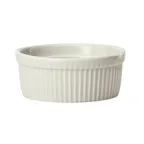 image of Winco SBR-12-AW - 12 oz White Porcelain Souffle Bowl, 4"W x 4"D x 2¼"H, 10-31 oz - 1 Dozen