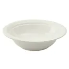 image of Winco SSB-36-AW - 36 Oz Porcelain Salad Bowl, 9" Diameter x 2.5" Height, White Finish - 1 Dozen