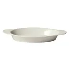image of Winco WRD-25-AW - 25 oz White Porcelain Souffle Bowl, Round, 6-3/4"W x 13-1/4"D x 1-3/4"H - 1 Dozen