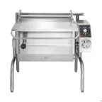 image of Groen BPM-40GSP 40 Gallon Gas Tilt Skillets Braising Pan, Manual Tilt, Open Frame Base, 144.000 BTU