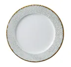image of Yanco IB-110 Iris Blue China Plate, 10.250" Diameter Round, China Material, Blue Finish - 1 Dozen