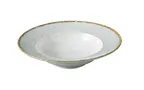image of Yanco IB-408 Iris Blue Soup Plate, 8"5/8" Dia x 2" H, 10 oz, China, Dishwasher Safe - 1 Dozen