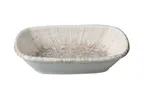image of Yanco LE-406 Bowl, 6" x 4 3/8" x 1 1/4", 8 oz White & Brown China, Dishwasher Safe - 1 Dozen