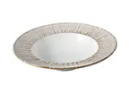 image of Yanco LE-411 - Legna Pasta Bowl, 11" Diameter, 25 oz, White & Brown China, Microwave Safe - 1 Dozen