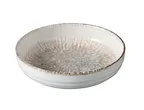 image of Yanco LE-507 Legna Bowl – 7"¼ Diameter, 2" Height, 25 oz, China, White/Brown Finish - 1 Dozen