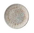 image of Yanco LE-706 - Legna Round China Plate, 6 1/4" x 3/4", White & Brown, Dishwasher Safe - 1 Dozen